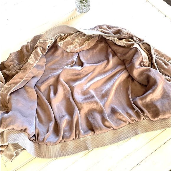 Free People Crushed Velvet Bomber Jacket - Picture 8 of 12